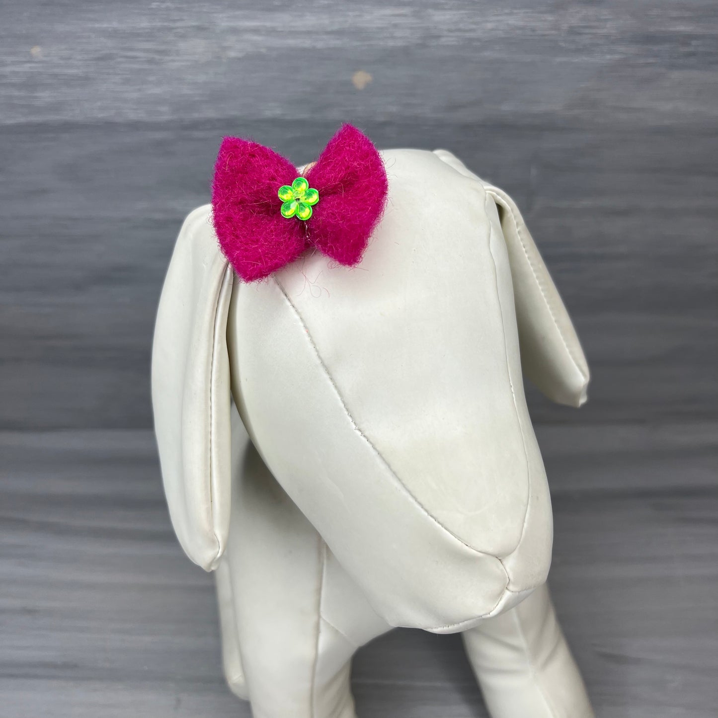 Pink Power - Cool Wool Top Knot - 12 Small Bows