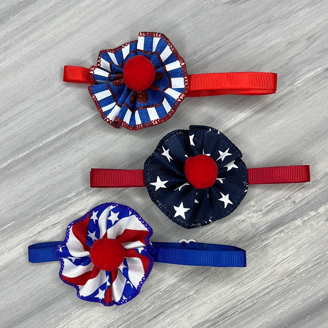 Patriotic - 9 Ruffled Pom Neckwear