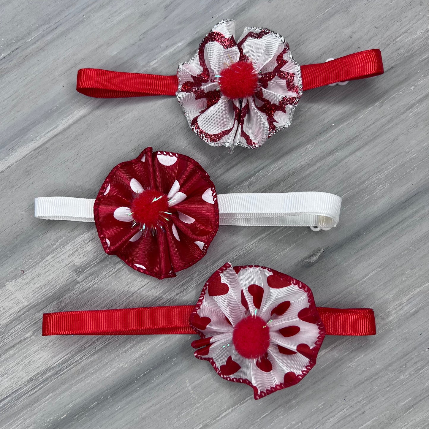 Valentine Love - 9 Ruffled Pom Neckwear