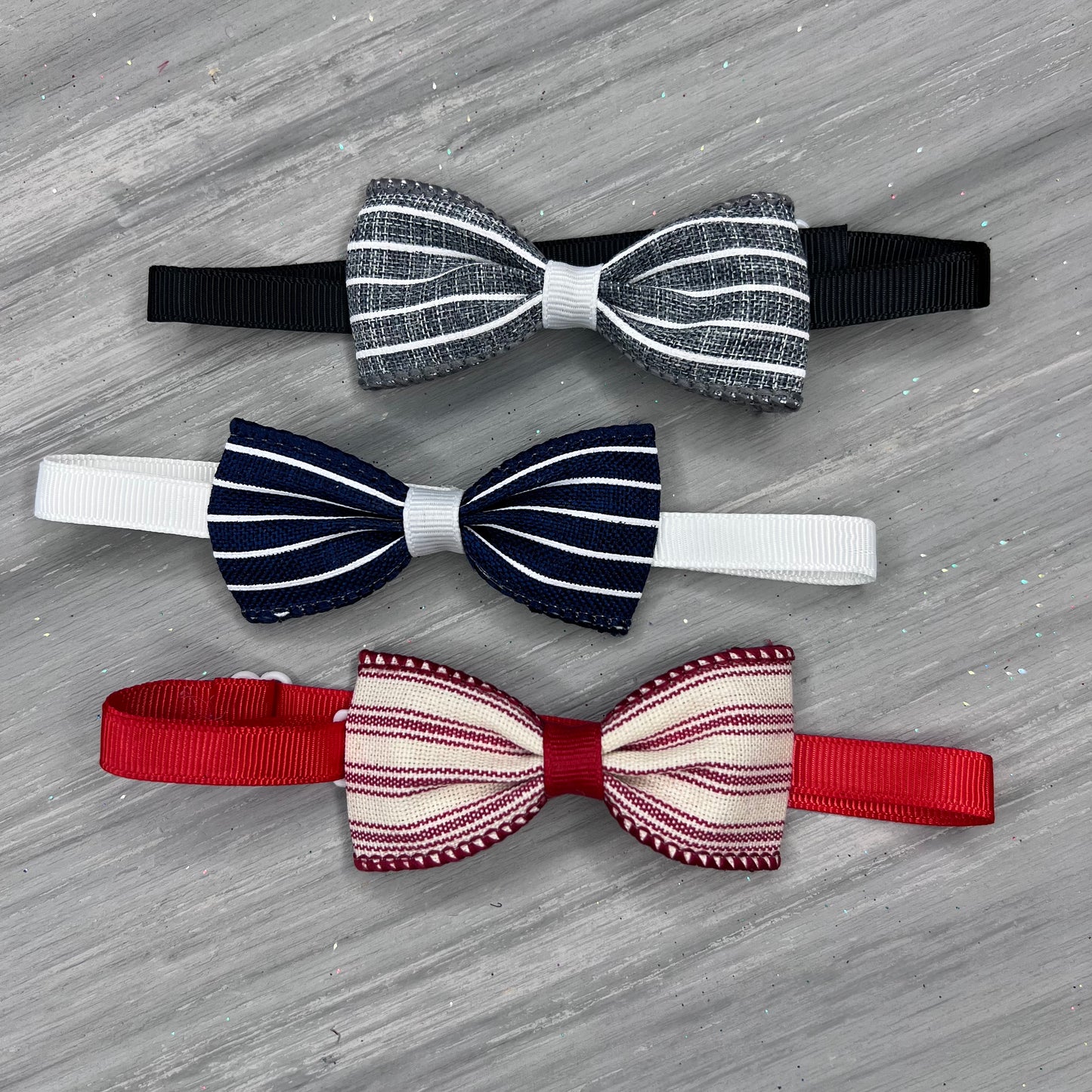 Pinstripe - 8 Adjustable Bow Tie Neckwear