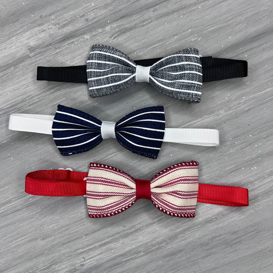 Pinstripe - 8 Adjustable Bow Tie Neckwear