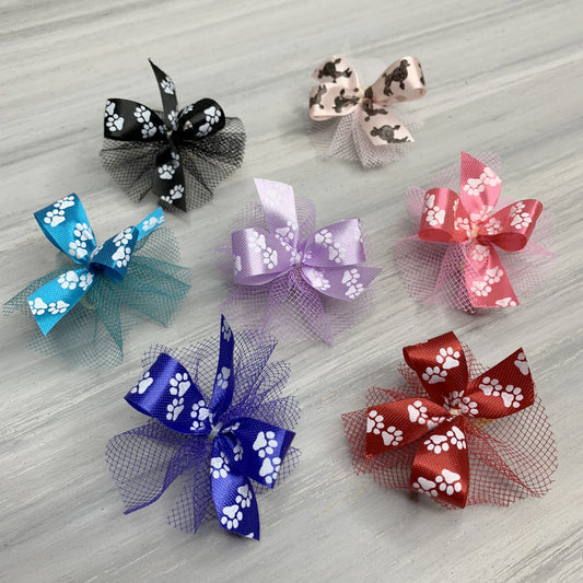 Paw Print Collection - Great For Everyday - 50 Medium Bows