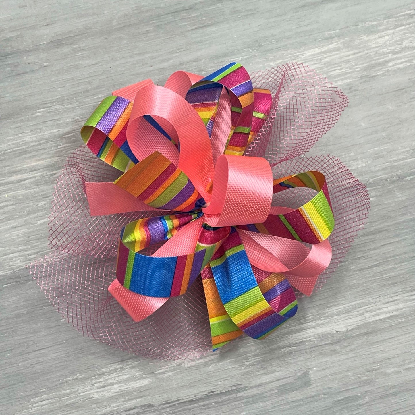 Rainbow Collar Bows - 8 Extra Large Bows