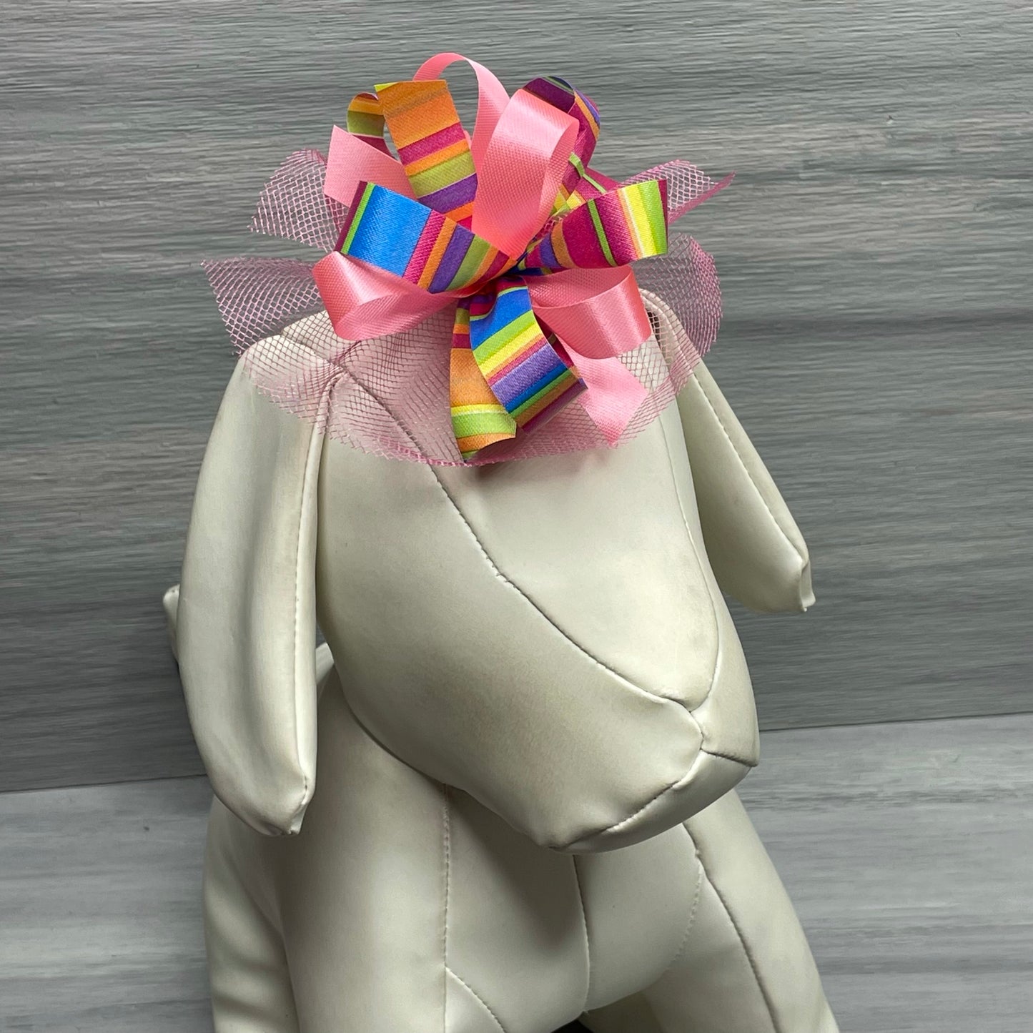 Rainbow Collar Bows - 8 Extra Large Bows