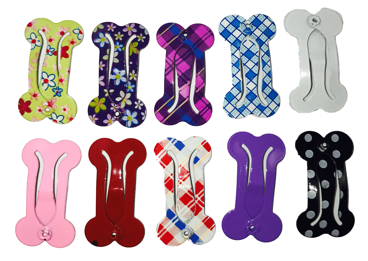 Bone Shaped Hair Clips