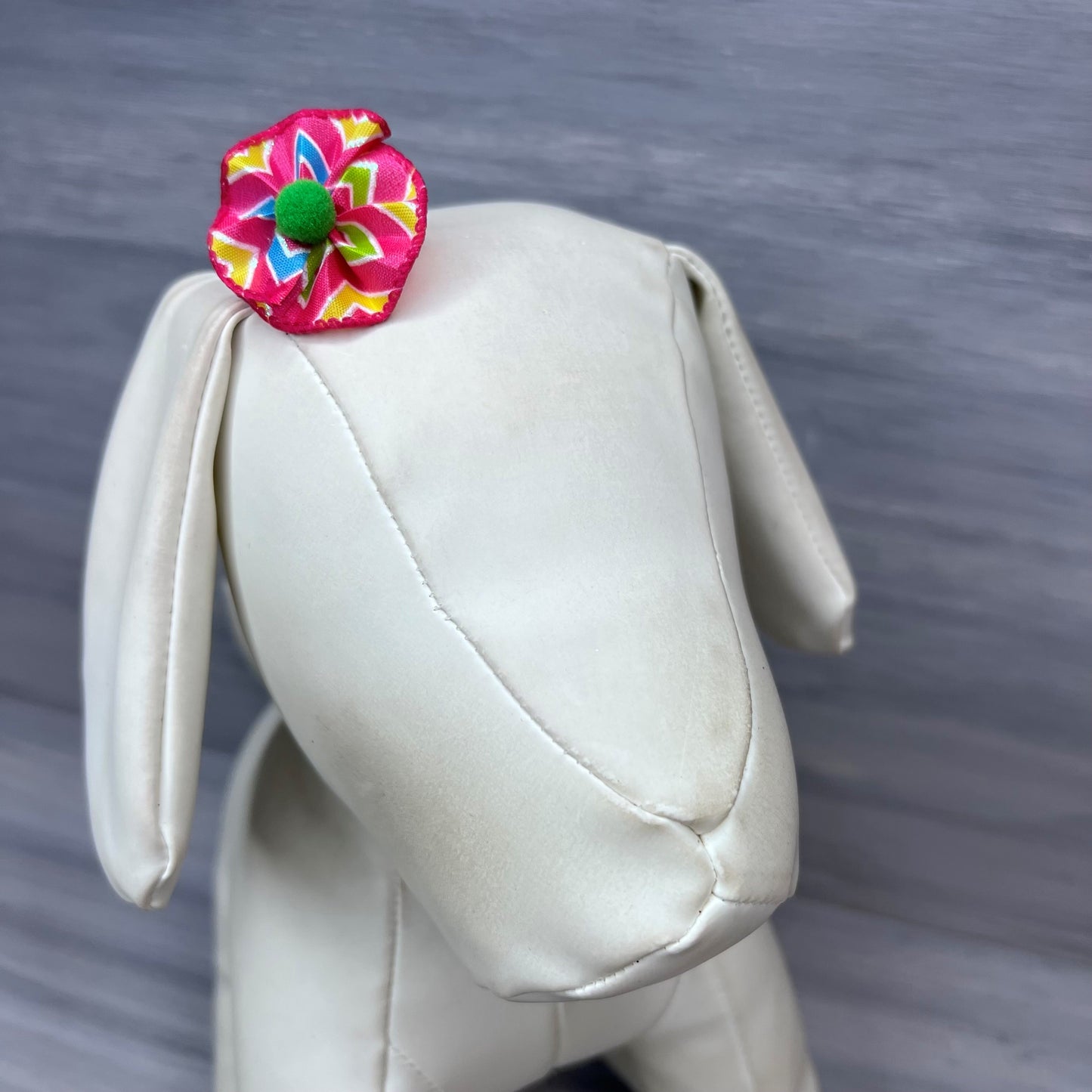 Pink and Green Blossoms - Tiny Tedi Bows - 24 Tiny Bows