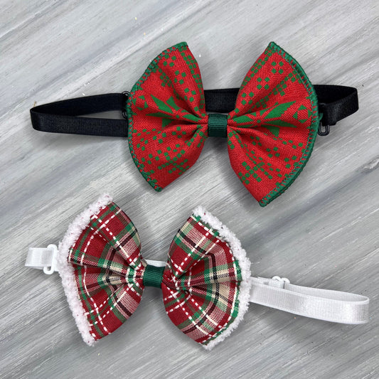 Old Fashioned Christmas - Jumbo Bow Tie - 4 Large Neckties