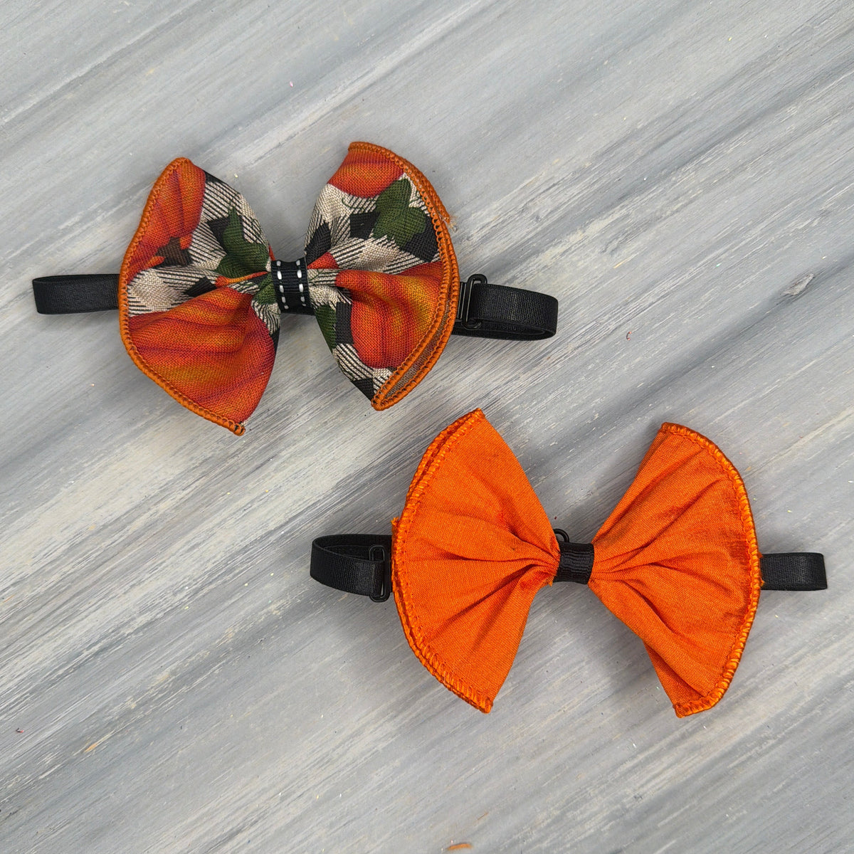 Pumpkin Patch - Jumbo Bow Tie - 2 Large Neckties