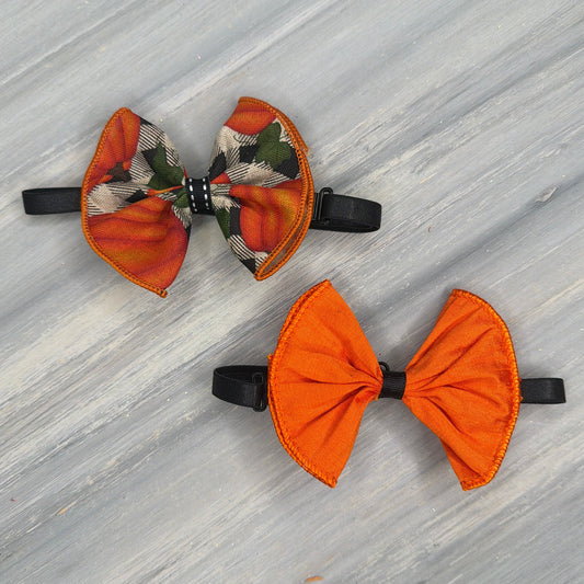 Pumpkin Patch - Jumbo Bow Tie - 2 Large Neckties