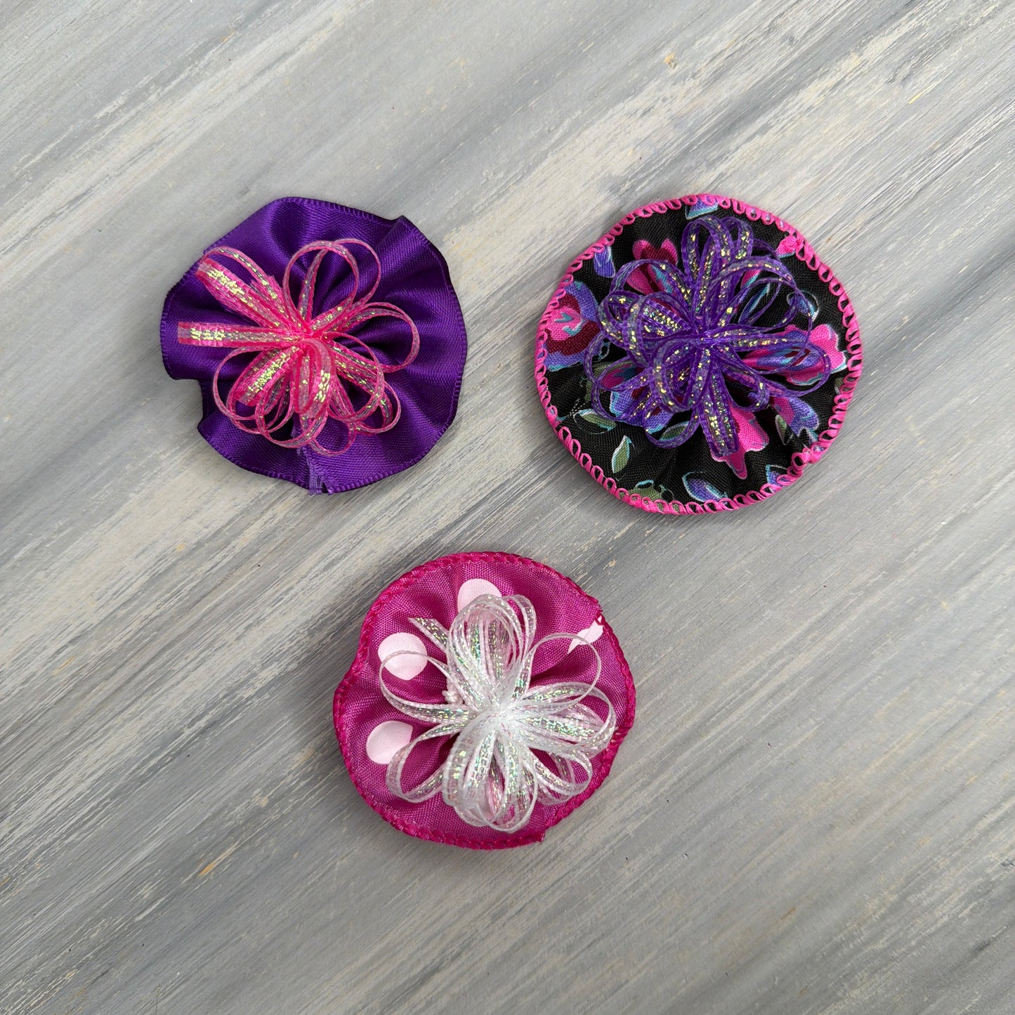 Pure Plum - Tedi Bows - 12 Medium Bows
