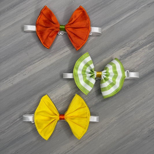 Citrus Splash - Jumbo Bow Tie - 4 Large Neckties