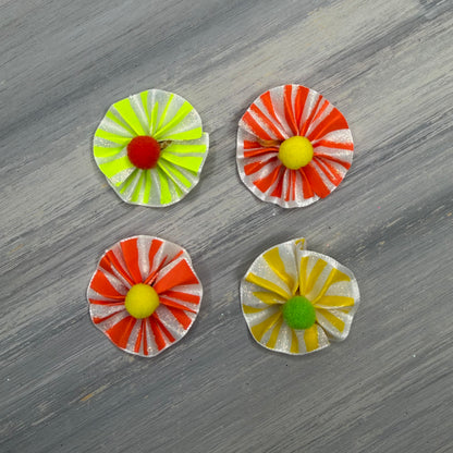 Citrus Spritz  - Tiny Tedi Bows - 24 Tiny Bows
