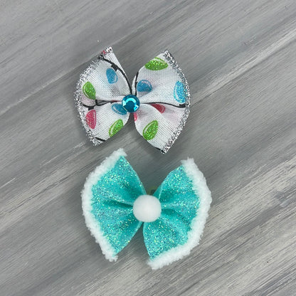 Frosted Lights - Topsy Turvy - 12 Medium Bows