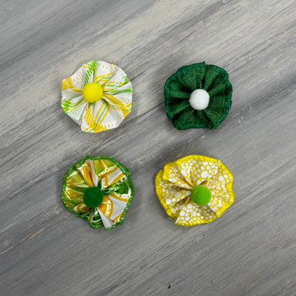 Lemon-Lime  - Tiny Tedi Bows - 24 Tiny Bows