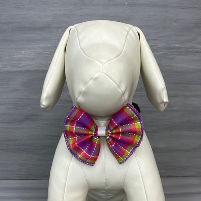 Pretty Plaids  - Jumbo Bow Tie - 3 Large Neckties
