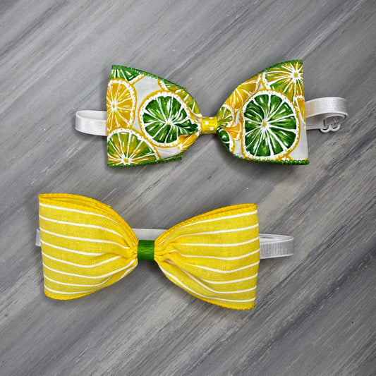 Lemon-Lime - XL Bowtie - 2 Extra Large Ties