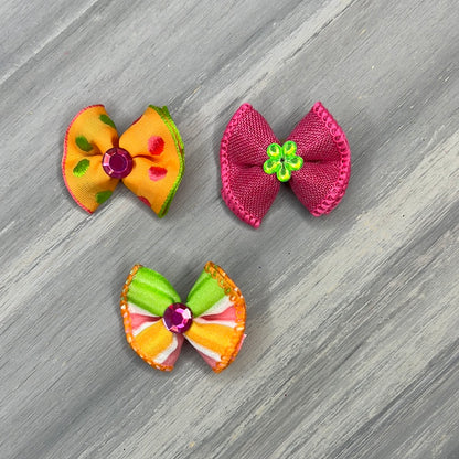 Hot Mess - Tiny Topsy Turvy - 24 Tiny Bows