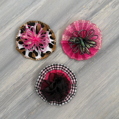 Pretty in Pink - Tedi Bows - 12 Medium Bows