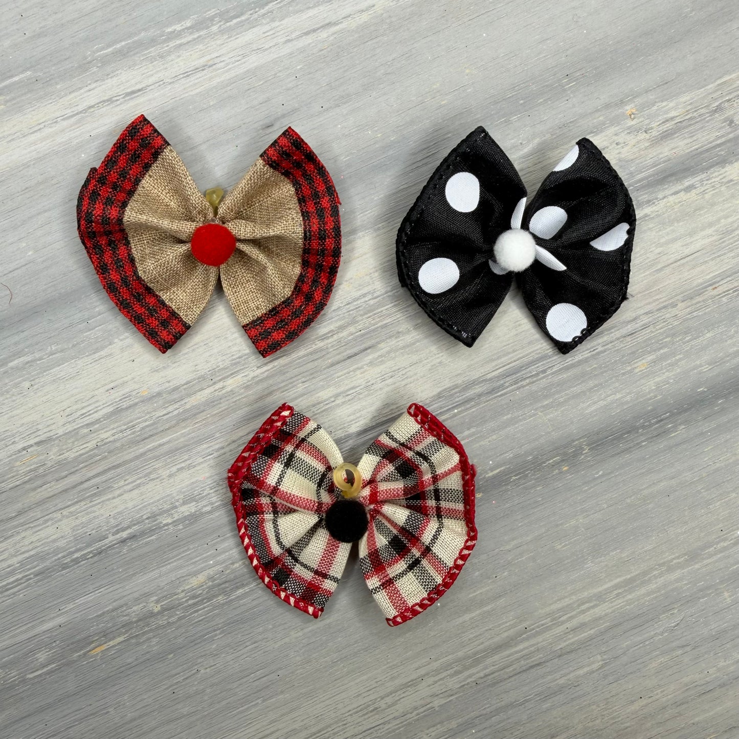 Rustic Plaid - Topsy Turvy - 12 Medium Bows