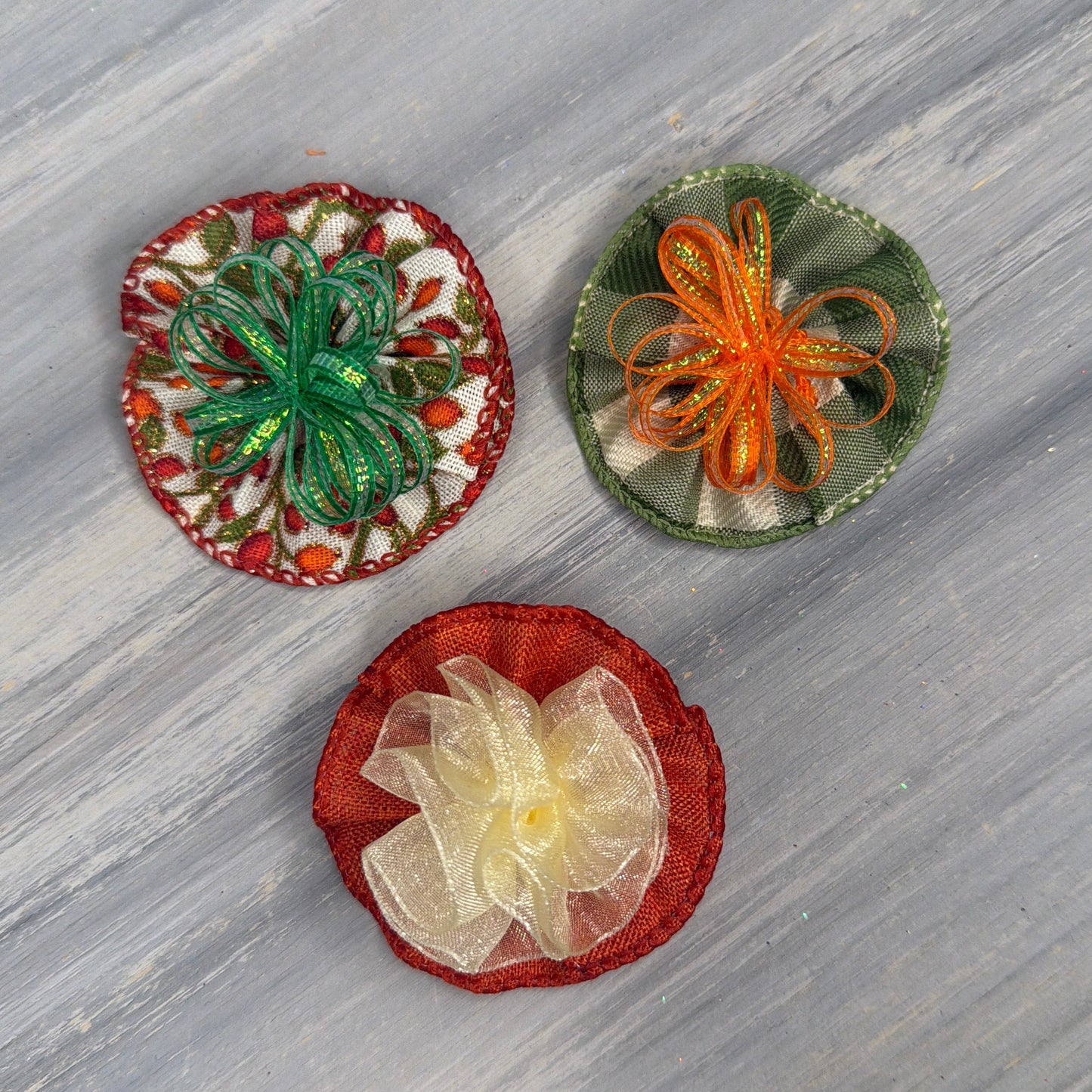 Happy Harvest - Tedi Bows - 12 Medium Bows