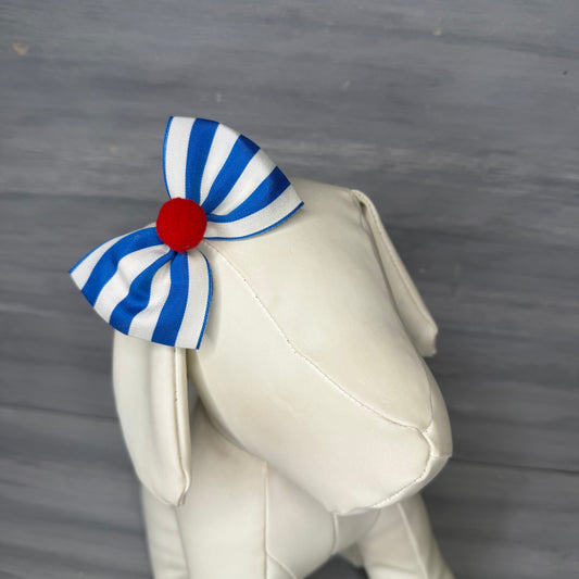 Patriotic Stripes - Over The Top - 8 Large Bows