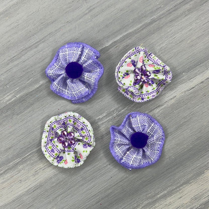 Lovely Lavender - Tiny Tedi Bows - 24 Tiny Bows