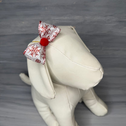 Snowflakes & Stripes - Classic - 8 Medium Bows