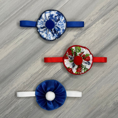 Berry Sweet - 9 Ruffled Pom Neckwear