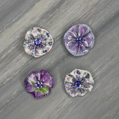 Lovely Lavender - Tiny Tedi Bows - 24 Tiny Bows