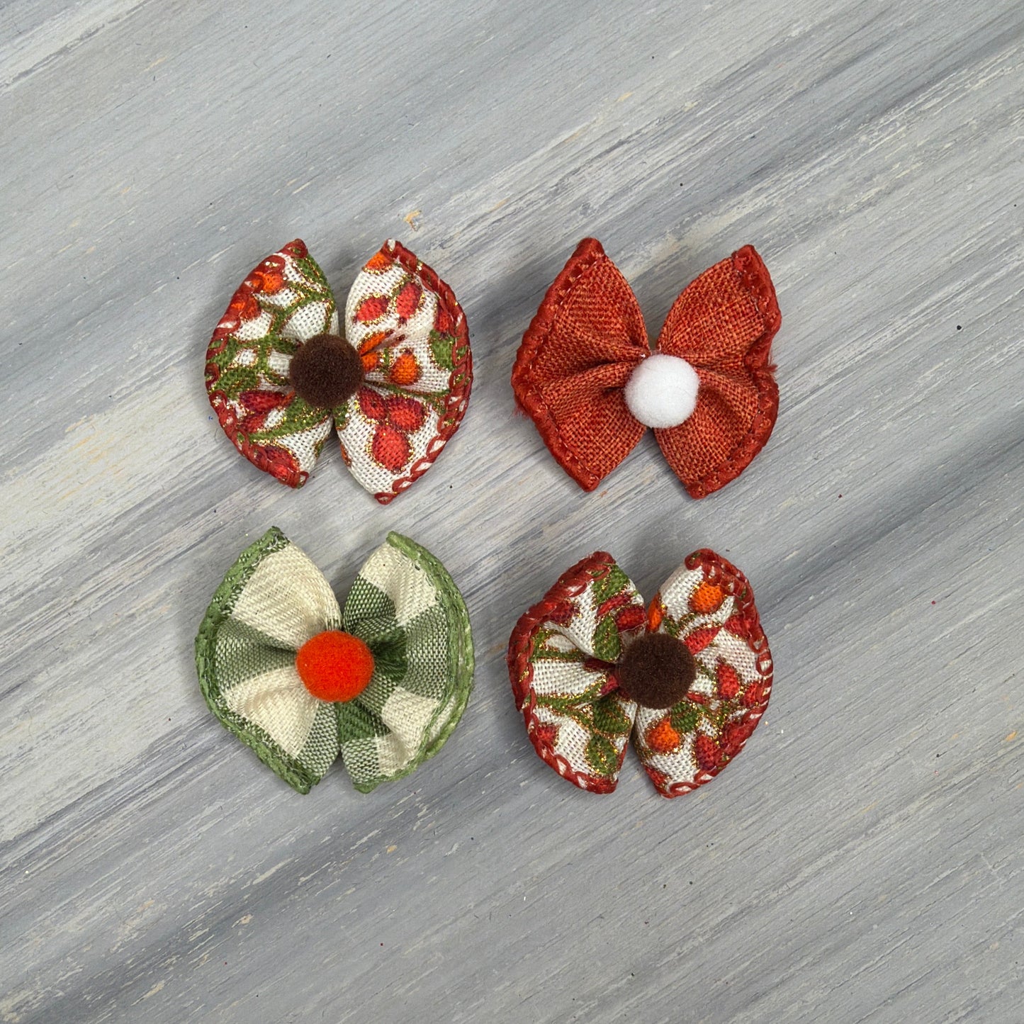 Harvest Haze- Tiny Topsy Turvy - 24 Tiny Bows