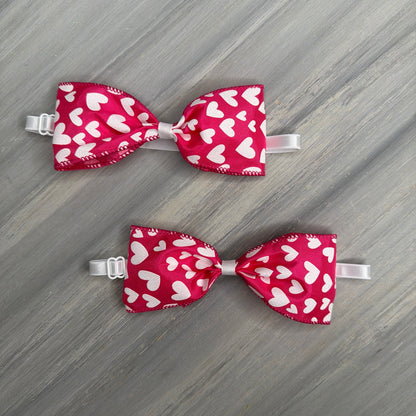 Valentine - XL Bow Tie - 2 Extra Large Neckties