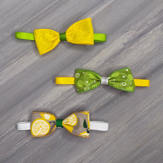 Lemon Drop - 8 Adjustable Bow Tie Neckwear