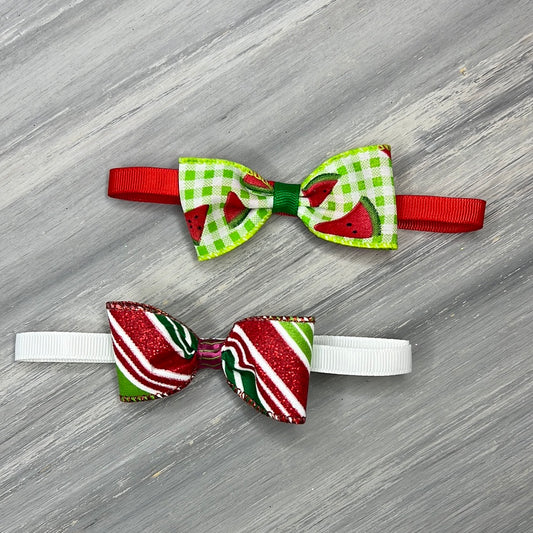 Sliced Watermelon - 8 Adjustable Bow Tie Neckwear