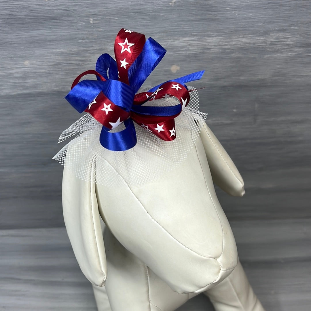 Patriotic Collar Bows - 8 Extra Large Bows