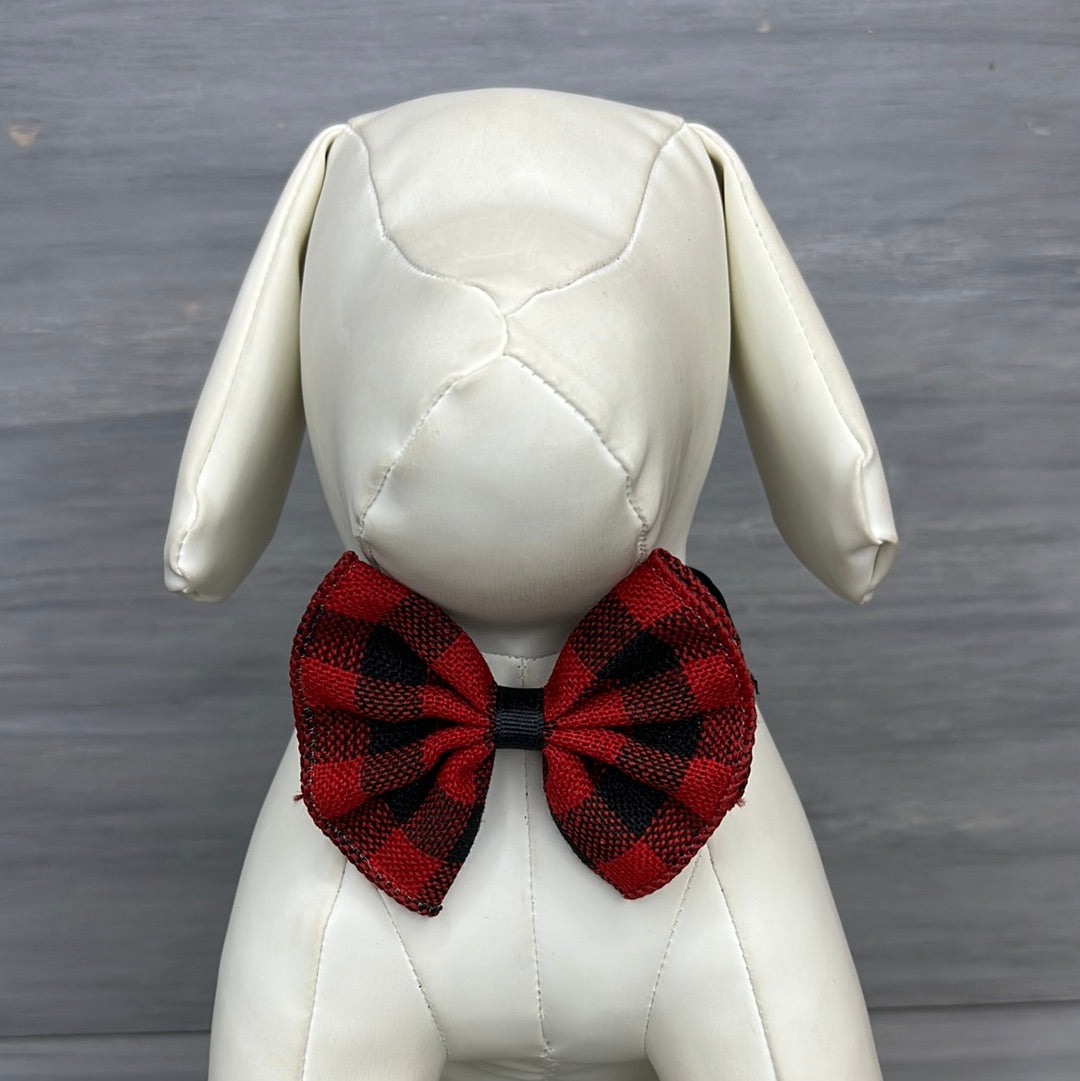 Buffalo Check - Jumbo Bow Tie - 3 Large Neckties