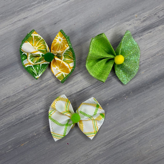 Lemon-Lime - Topsy Turvy  - 12 Medium Bows