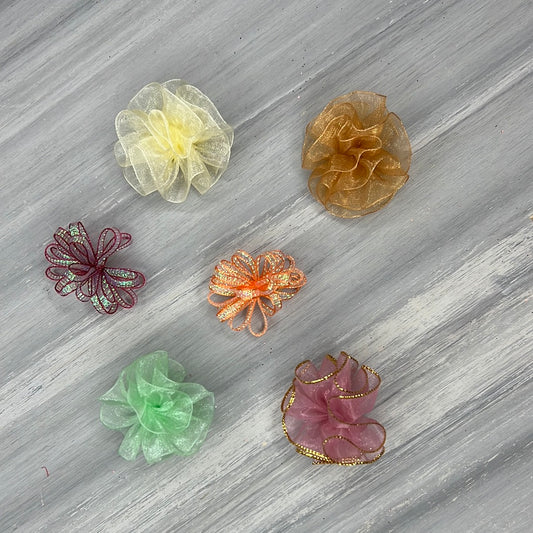 Fall - Pixie and Puff Collection - 24 Medium Bows