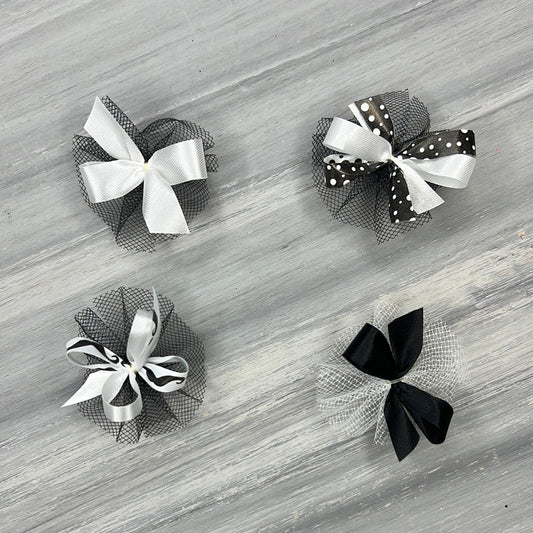 Dapper Black Bow - 24 Bows