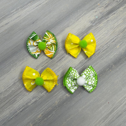 Lemon-Lime - Tiny Topsy Turvy - 24 Tiny Bows