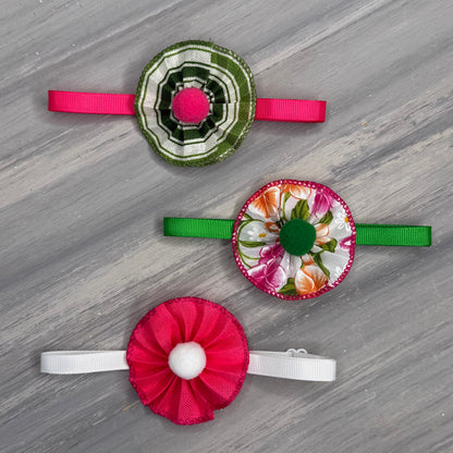 Sweet Spring - 9 Ruffled Pom Neckwear