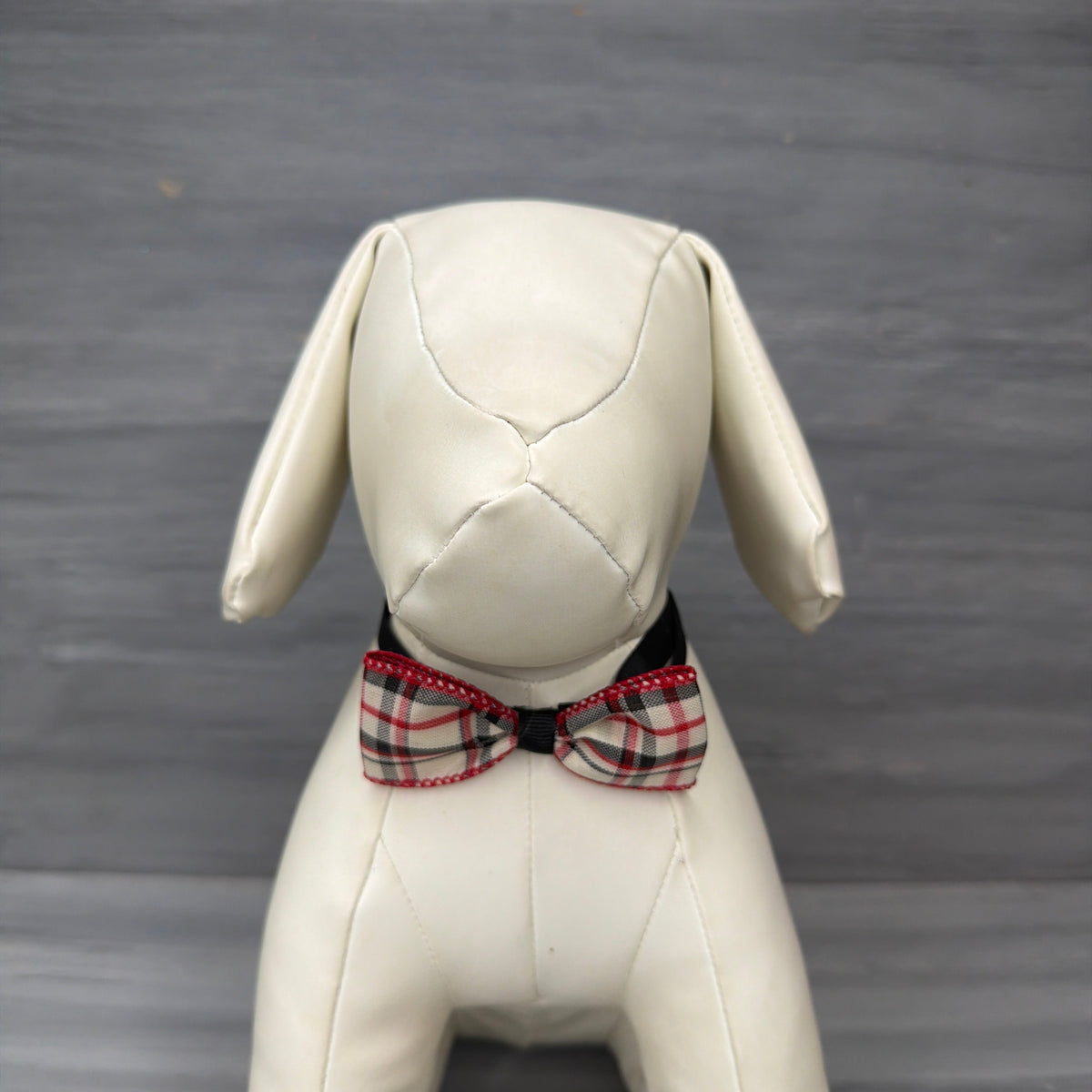 Plaid Pup- 8 Adjustable Bow Tie Neckwear