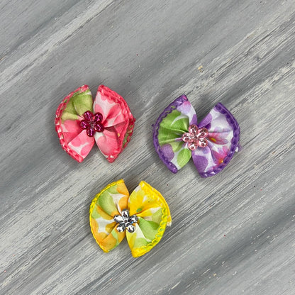 Flower Power - Tiny Topsy Turvy - 24 Tiny Bows