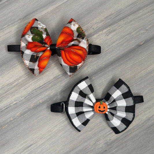 Pumpkin Patch - Jumbo Bow Tie Neckwear - 2 Large Neckties
