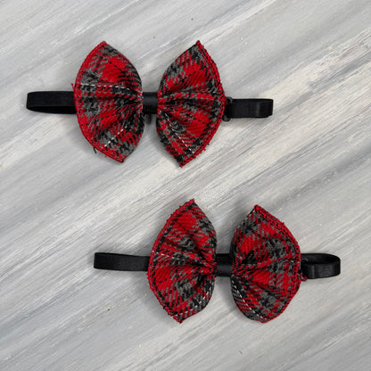Buffalo Plaid - Jumbo Bow Tie - 3 Large Neckties