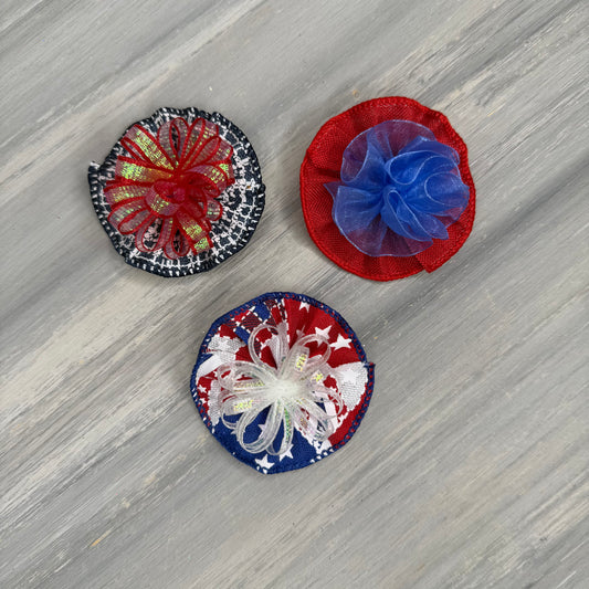 Star Spangled Dog - Tedi Bows - 12 Medium Bows