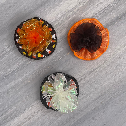 Candy Corn - Tedi Bows - 12 Medium Bows