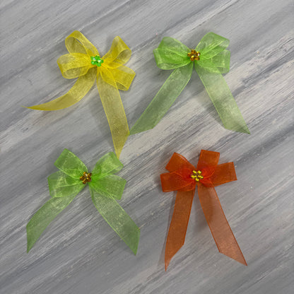 Citrus Splash - Lacy Sunday Best - 12 Medium Bows
