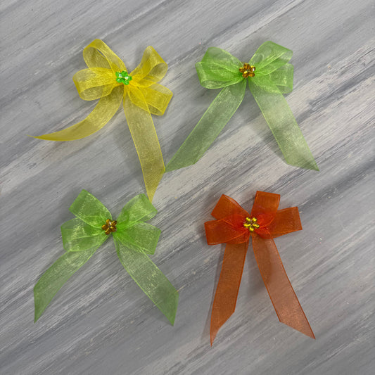 Citrus Splash - Lacy Sunday Best - 12 Medium Bows