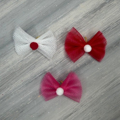 Valentine - Top Knot - 24 Medium Bows