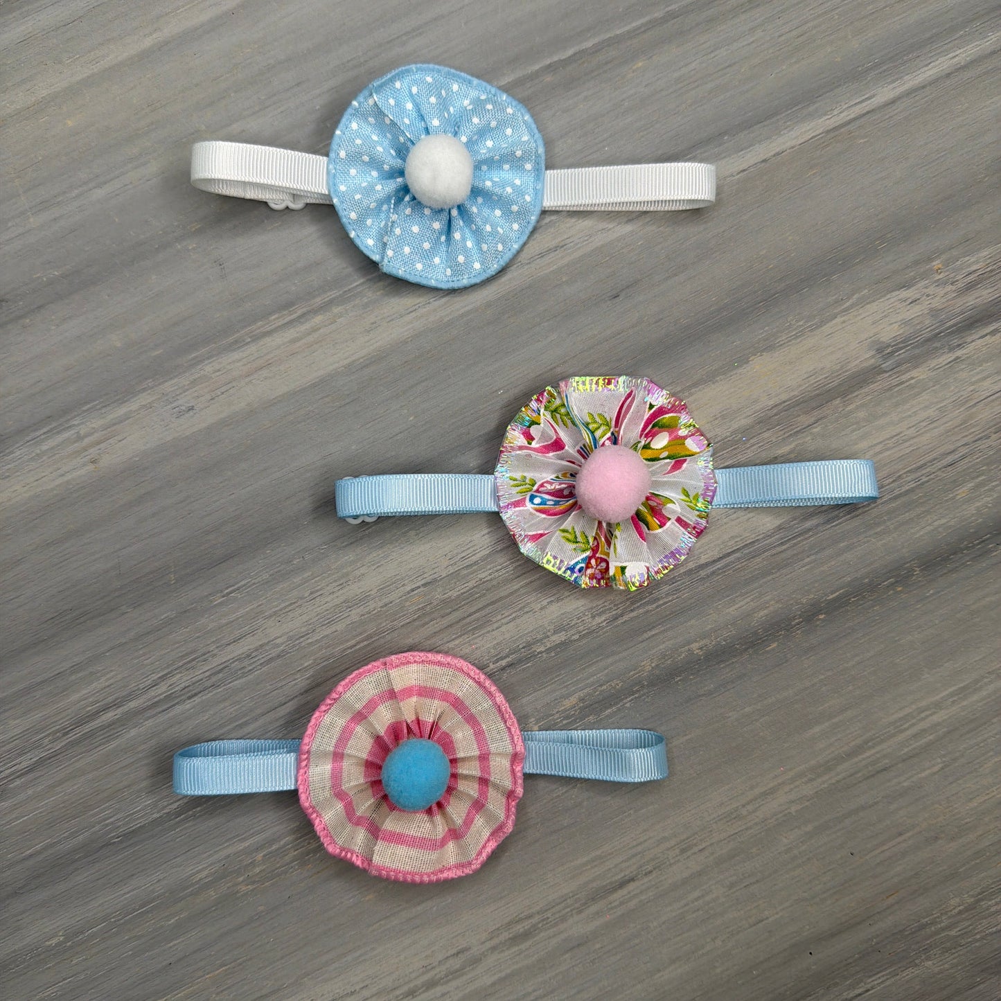 Pastel Easter - 9 Ruffled Pom Neckwear
